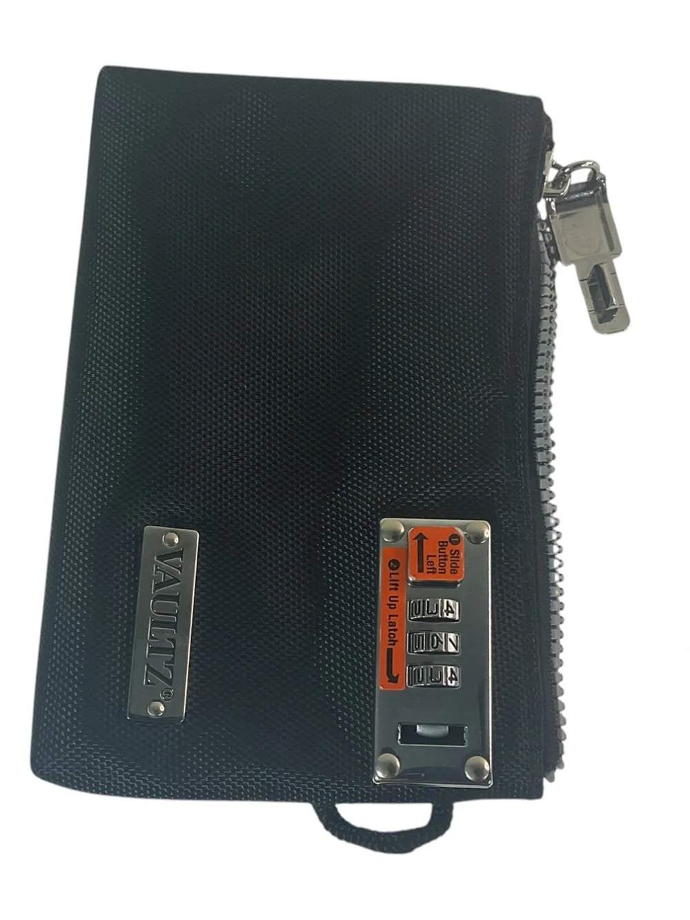 Vaultz Locking Zipper Pouch Black 3-Digit Combination Security Cash Bag